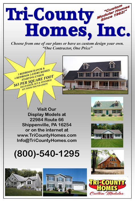 Tri County Custom Modular Homes Tri County Homes Inc