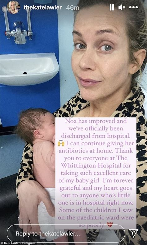 Kate Lawlers Newborn Daughter Noa Is Discharged From Hospital Following Second Stay In A