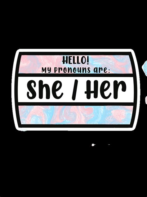 Hello My Pronouns Are Sticker Gender Sticker Lgbtq Sticker Etsy