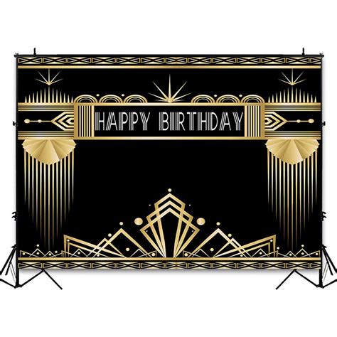 Avezano X Ft Great Gatsby Theme Birthday Party Backdrop Roaring S Retro S Photo Booth