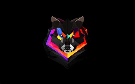 26 Abstract Wolf Wallpaper