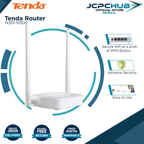 Tenda N301 Wireless N300 Easy Setup Router Lazada Ph