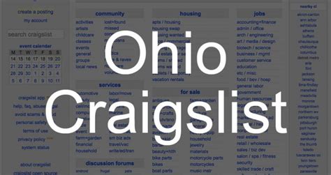 How To Search All Of Ohio State Craigslist