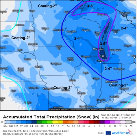 Click full screen icon to open full mode. Arctic Front To Spread Snow From North Dakota To South Texas Today Through Tuesday - blog.weather.us