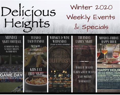 Delicious Heights Weekly Specials Tapinto