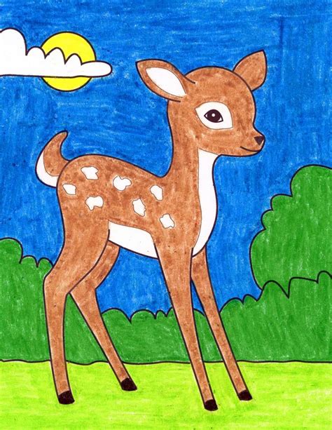 How To Draw A Deer · Art Projects For Kids