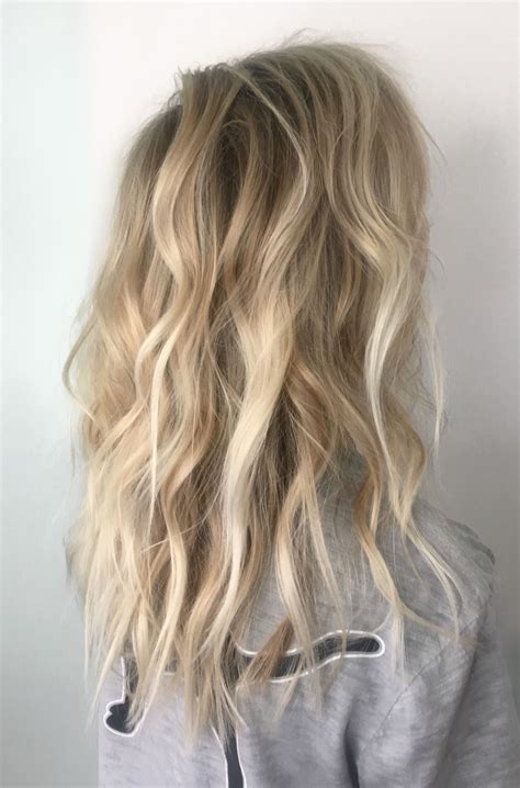Bright Blonde Babylights And Balayage Blonde Hair Blonde Hair Looks
