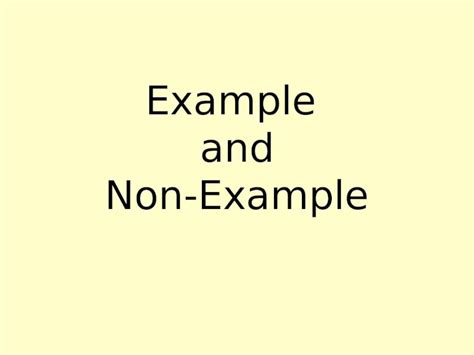 Pptx Example And Non Example Dokumentips