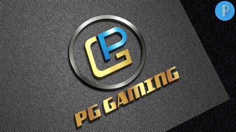 Pg Gaming Logo Design Pixellab Tutorial Vandy Design Game