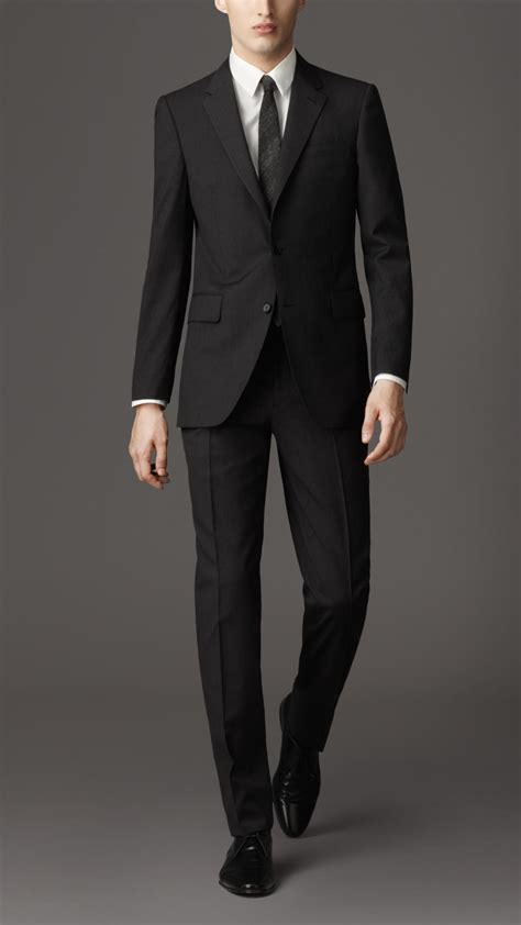 The best suits for men. Burberry Classic Fit Virgin Wool Pinstripe Suit in Black ...