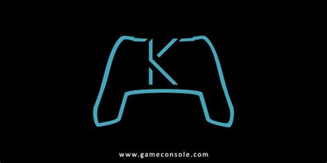 Premium Vector Game Console Logo Design With Letter K