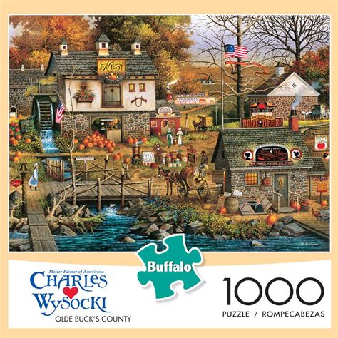 Buffalo Games Charles Wysocki Olde Bucks County 1000 Piece Jigsaw