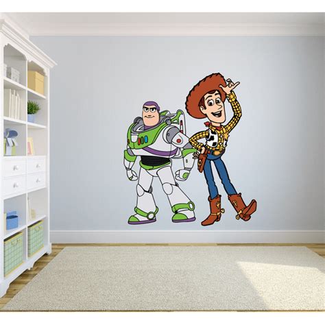Oy Story Woody Buzz Lightyear Colorful Decors Wall Sticker Art Design