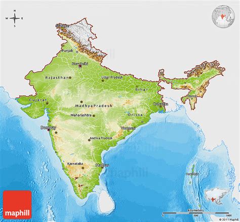 Elgritosagrado Inspirational Physical Map Of India My XXX Hot Girl