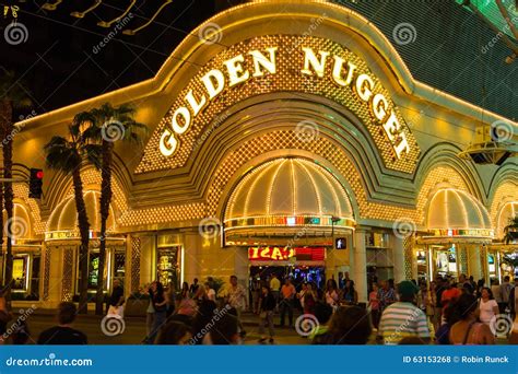 The Golden Nugget Hotel In Fremont Street Las Vegas Editorial Stock