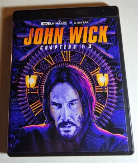 John Wick Movie Chapter K Ultra Hd Digital Uhd Keanu Reeves Disc Set Picclick