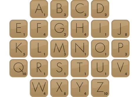 Scrabble Scores Vector Free Telecharger Vectoriel Gratuit Clipart