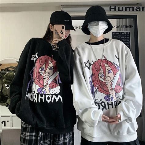 Anime Sweaters Kawaii Monster Girl Cute Couple Matching Outfits