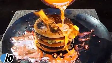 Mcdonalds Big Mac Survives Molten Fire Youtube