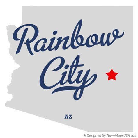 Map Of Rainbow City Az Arizona