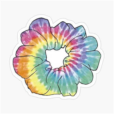 Tye Dye Scrunchie Sticker For Sale By Samantha Brachman Cool