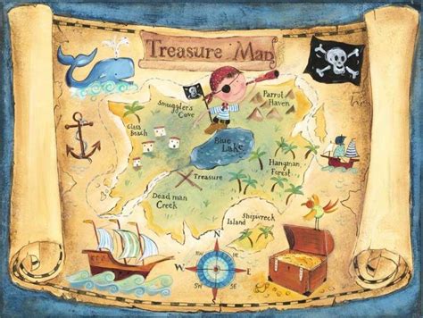 Pirates Treasure Map 091712 Vector Clip Art Free Clip