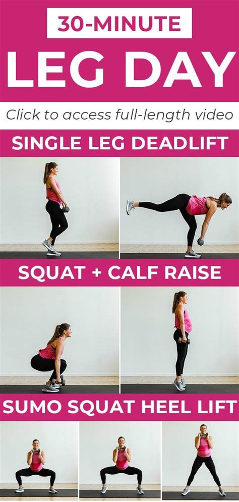 30 Minute Leg Day Workout For Women Video Nourish Move Love Leg