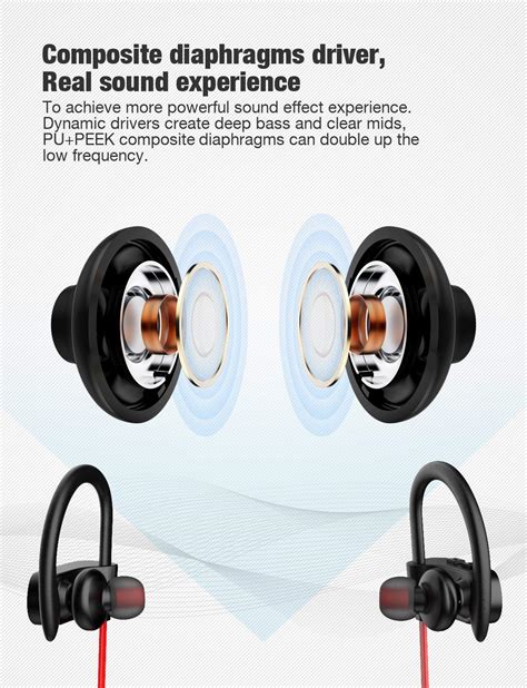 Bluetooth Headphones Otium Best Wireless Sports Earphones Wmic Ipx7