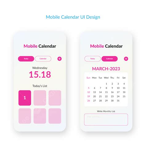 Mobile Calendar App Ui Design Mobile Calendar Ui Calendars Mobile Ui