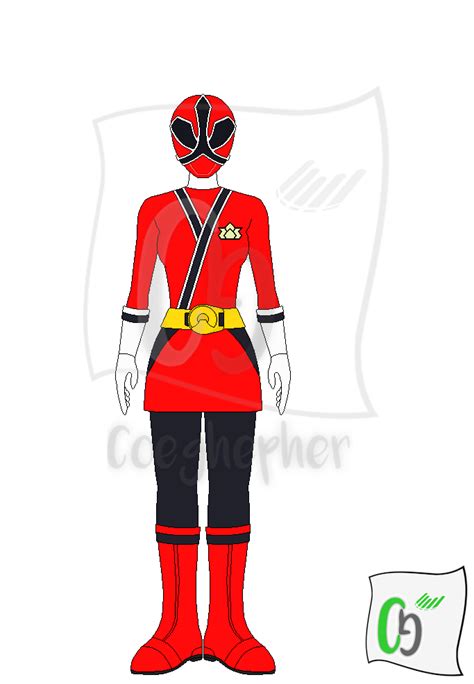 Shinken Red Kaoru Red Samurai Ranger Lauren By Coeghepher On