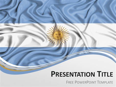 Argentina Flag Powerpoint Template