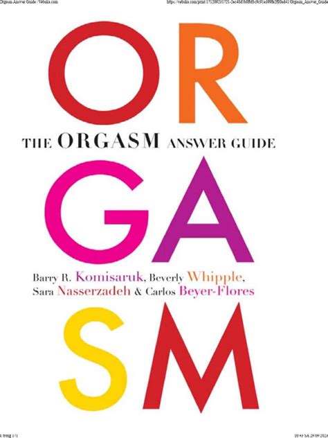Orgasm Answer Guide Pdf