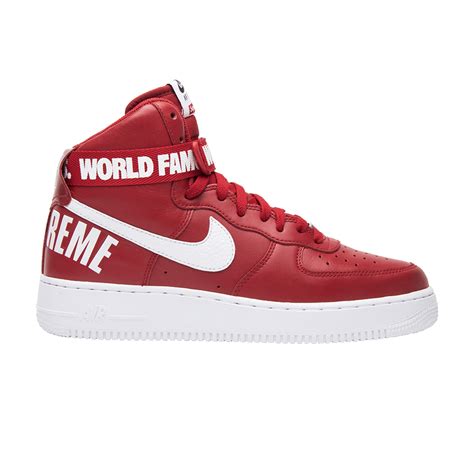 Nike Supreme X Air Force 1 High Sp Red 698696 610 Ox Street