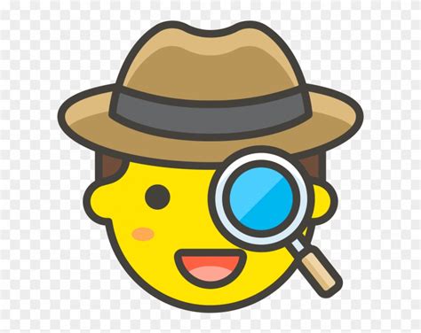 Detective Emoji Detective Icon Hd Png Download 866x650264137