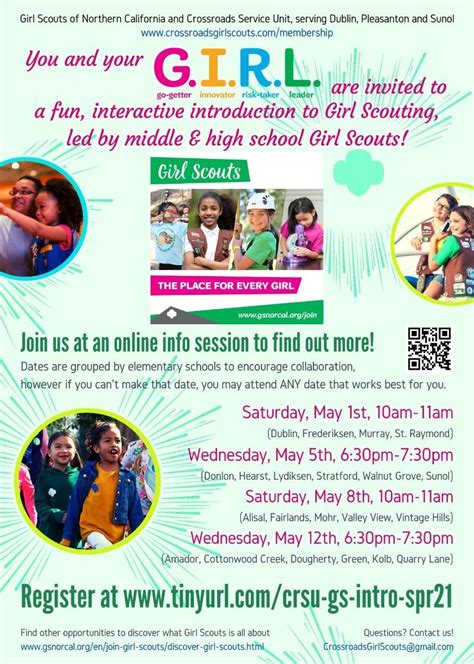 May 1 Girl Scouts Information Nights Dublin Ca Patch