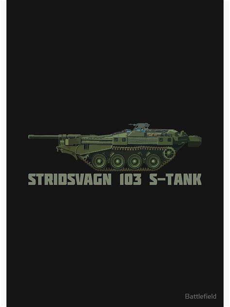 Stridsvagn Strv 103 S Tank Sweden Main Battle Tank Spiral Notebook