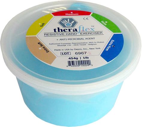 Theraflex Therapy Putty 454 G Extra Firm Blue Hand Training Putty