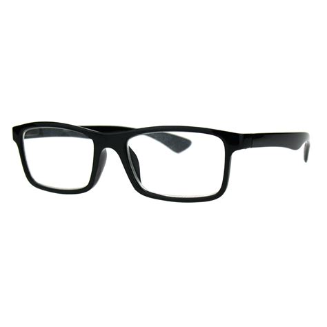 Luxury Fashion Classic Thin Rectangular Plastic Frame Reading Glasses