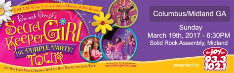 purchase online ticket for the joy fm secret keeper girl purple party tour columbus ga