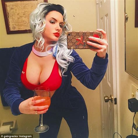 Gabi Grecko Flaunts Her Surgically Enhanced Assets Daily Mail Online