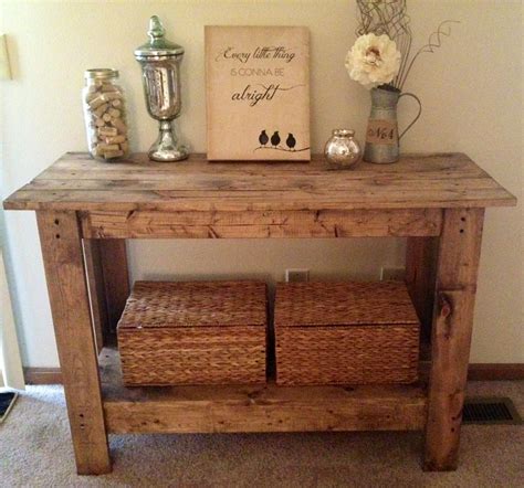 Rustic Console Table Diy Sofa Table Rustic Console Tables Wood