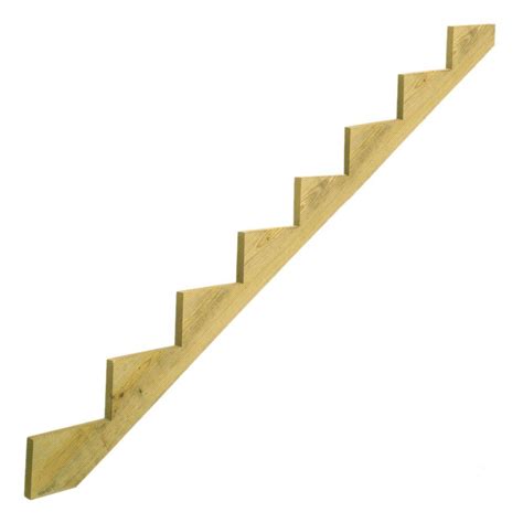 Unbranded 8 Step Ground Contact Pressure Treated Pine Stair Stringer