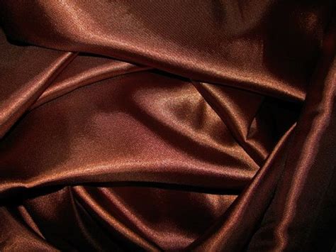 Brown Satin Fabric Chocolate Charmeuse By By Aahhafabricnvintage 500