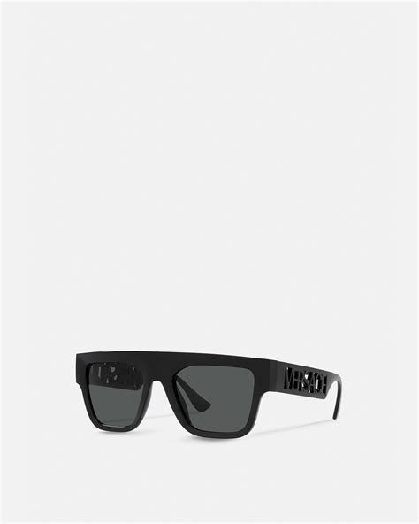 Versace 90s Vintage Logo Sunglasses In Onul Modesens