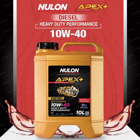 Nulon Full Syn 10w 40 Diesel Engine Oil 10l For Isuzu D Max Mu X Nlr200