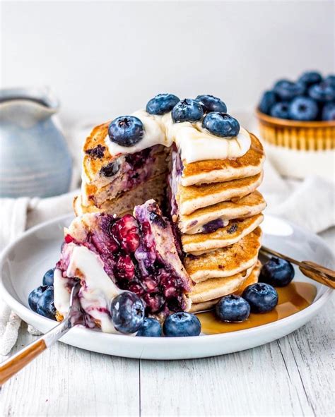 Best Of Vegan Food On Instagram Happy National Blueberry Pancake