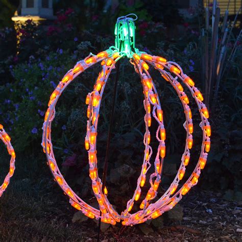 Nice as a table decoration, for example.recommended for indoor use only.includes: 20 in. LED 3D Pumpkin Lighted Display - 114 Bulbs ...