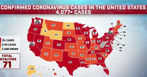 Coronavirus counter with new cases, deaths, and number of tests per 1 million population. Confirmed cases of COVID-19 in the United States crosses 4000
