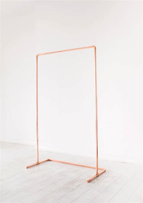 Minimal Copper Pipe Clothing Rail By Little Deer
