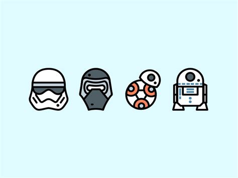 Star Wars Icons By Gerald Briones On Dribbble